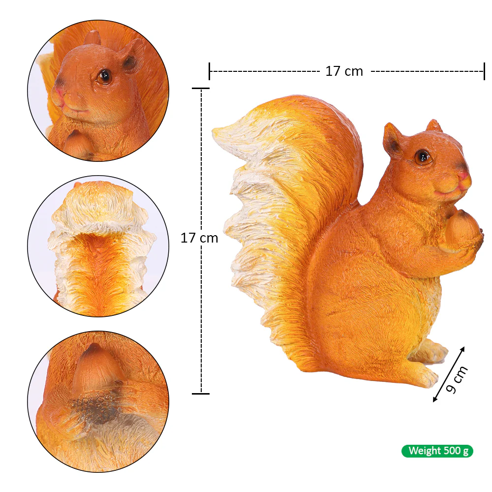 1 Piece Decorative Squirrel Statue for Garden Decoration (Squirrel Only) - Image 8