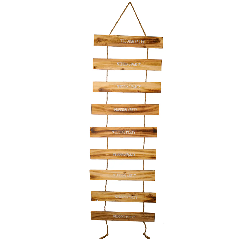 1 Piece Decorative Wedding Ladder Sign (Wooden Ladder Only) - Image 2