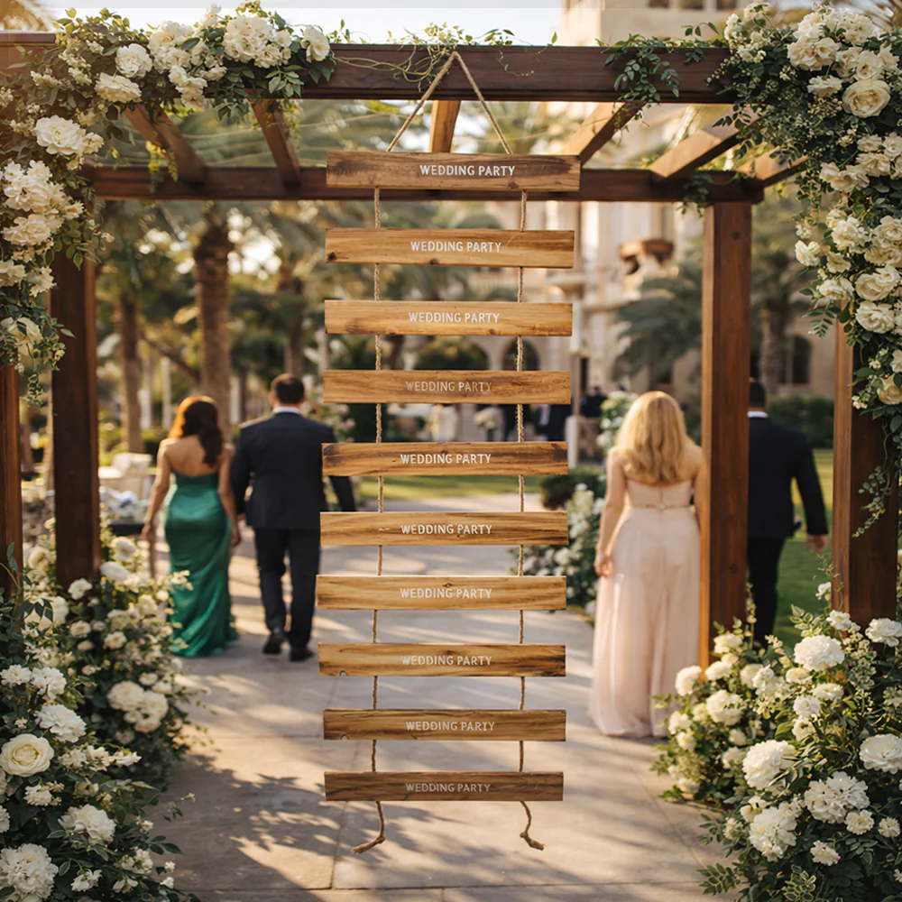 1 Piece Decorative Wedding Ladder Sign (Wooden Ladder Only) - Image 6