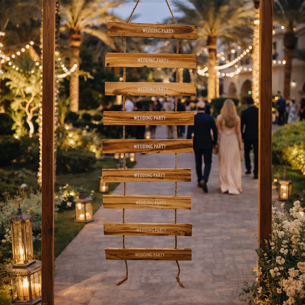 1 Piece Decorative Wedding Ladder Sign (Wooden Ladder Only) - Image 8
