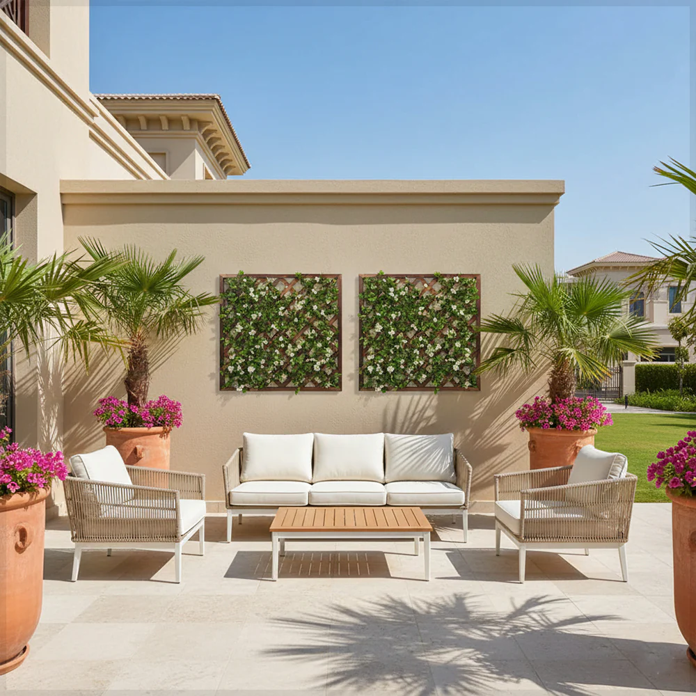 1 Piece Decorative Wooden Fence Screen (Screen Only) - Image 7