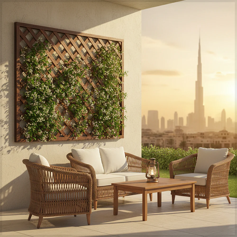1 Piece Decorative Wooden Fence Screen (Screen Only) - Image 9