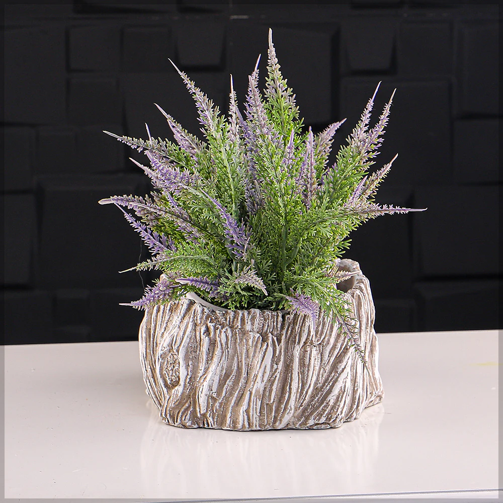 Designed Small Cement Vase - Image 3