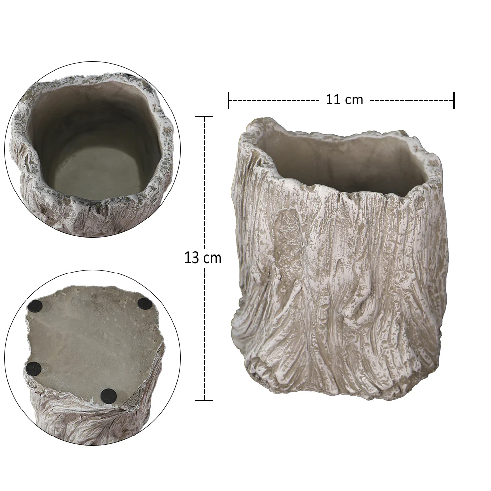 Designed Small Cement Vase - Image 2