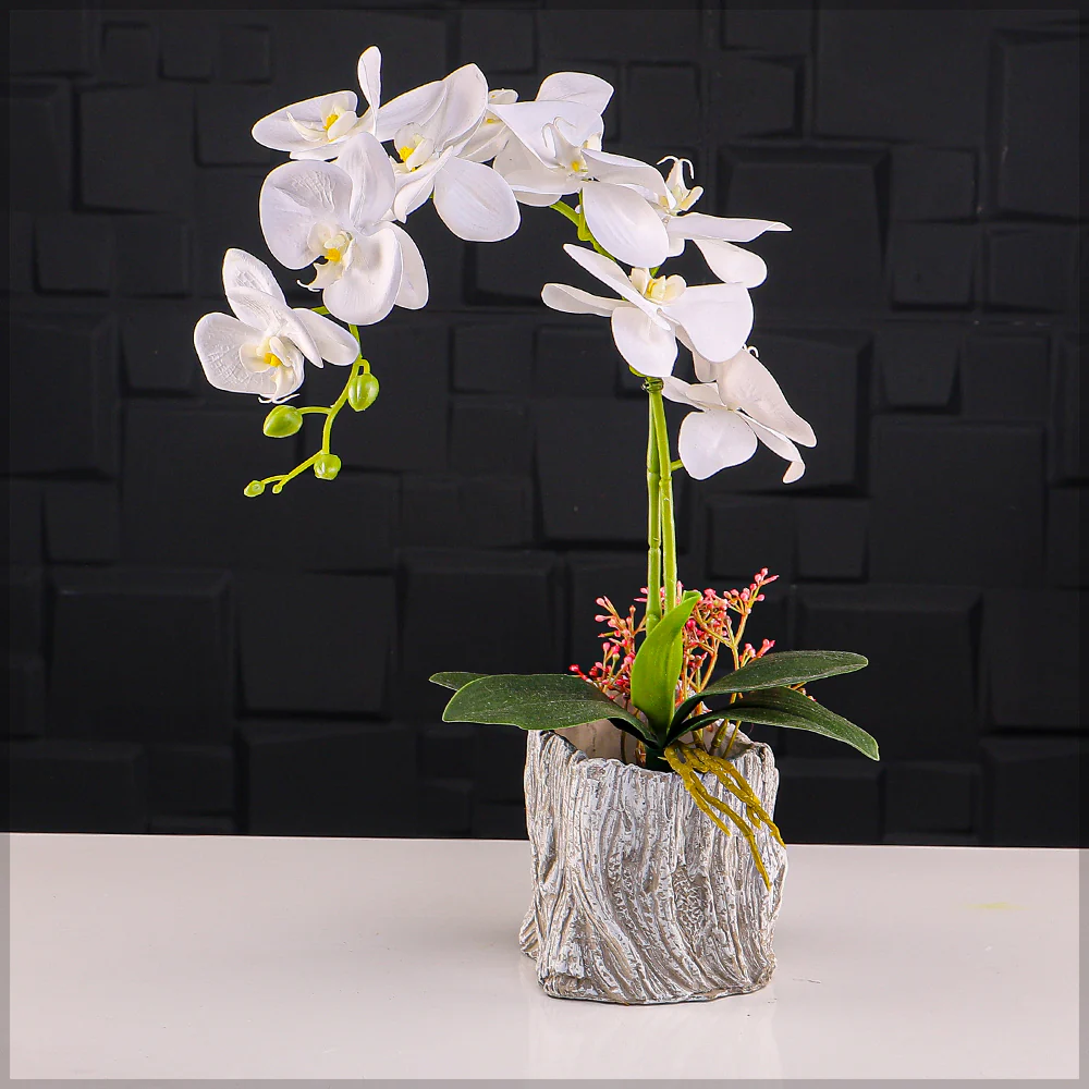 Designed Small Cement Vase - Image 3