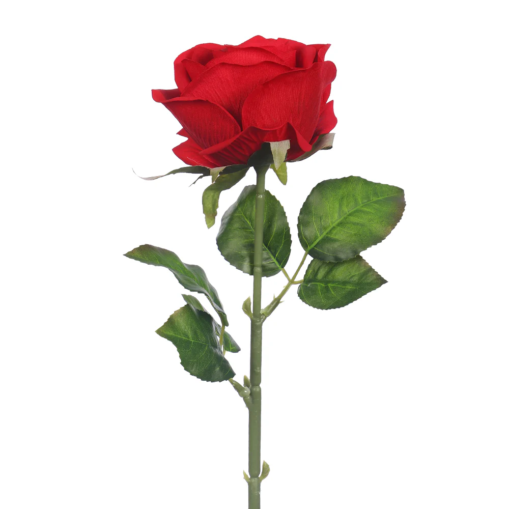 Elegant Faux Rose Single Stem(without vase) - Image 6