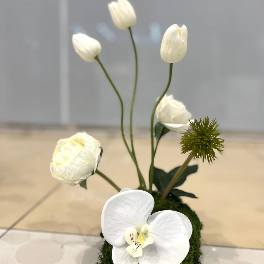 Elegant White Floral Aisle Arrangement for display purposes only (non-sale) - Image 5