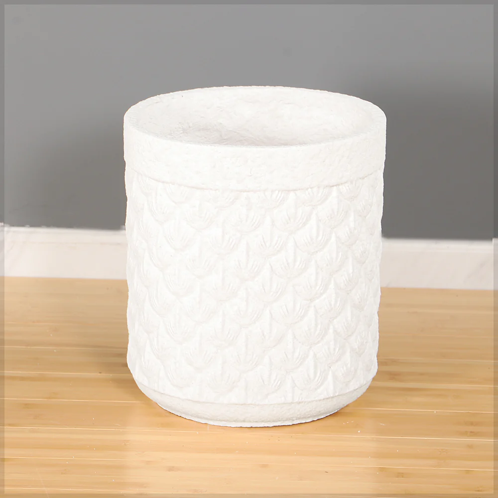 Embossed Ceramic Pot