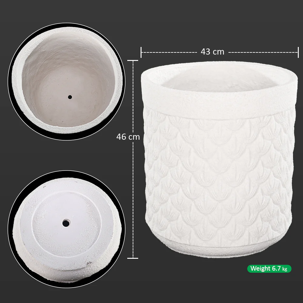 Embossed Ceramic Pot - Image 13