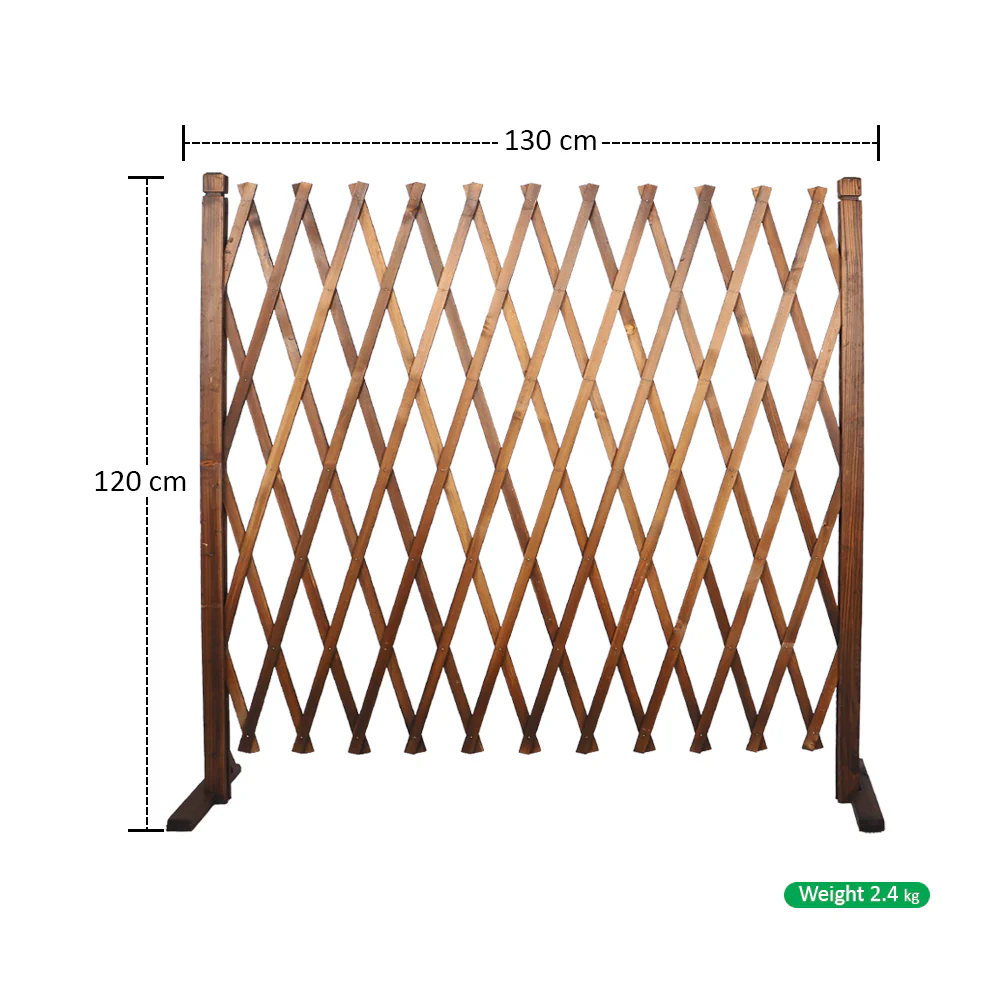 1 Piece Extendable Wooden Grid Fence (Fence Only) - Image 3
