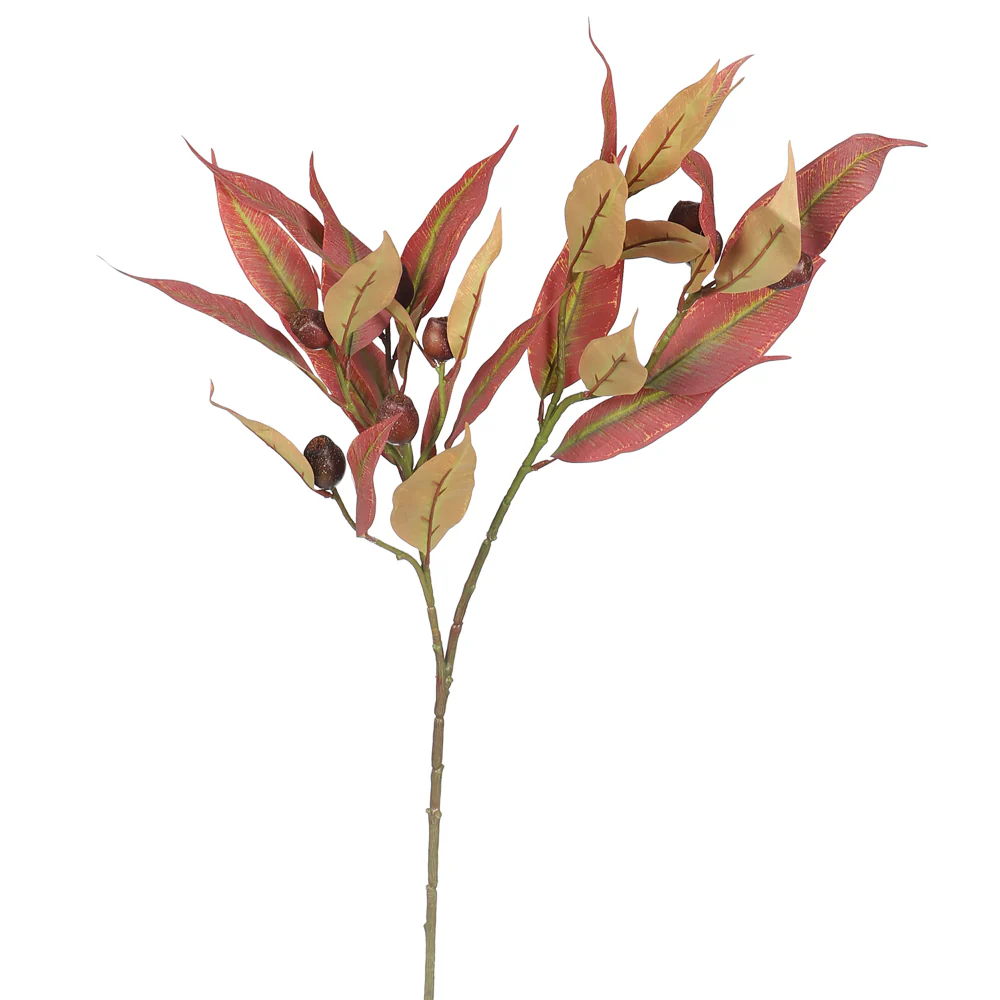 Faux Eucalyptus Gumnut Spray(without vase) - Image 8