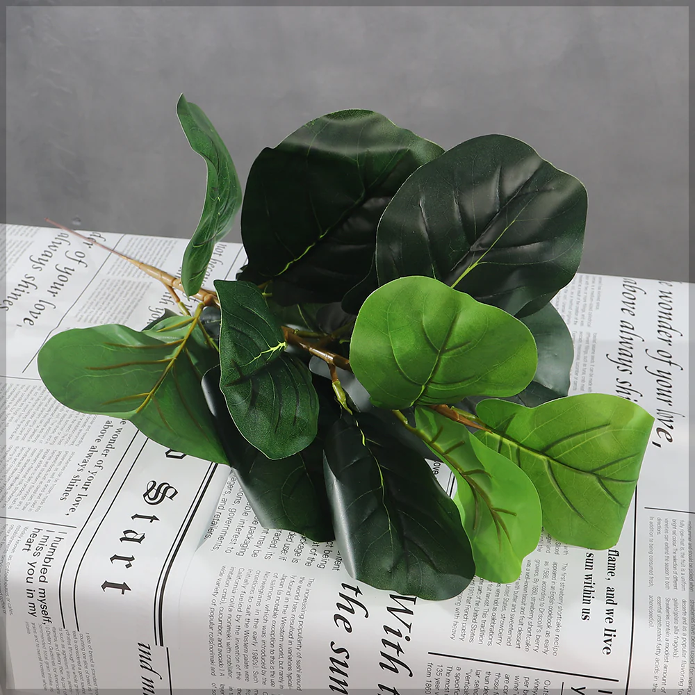 Faux Fiddle Leaf Single Stem (without vase) - Image 3