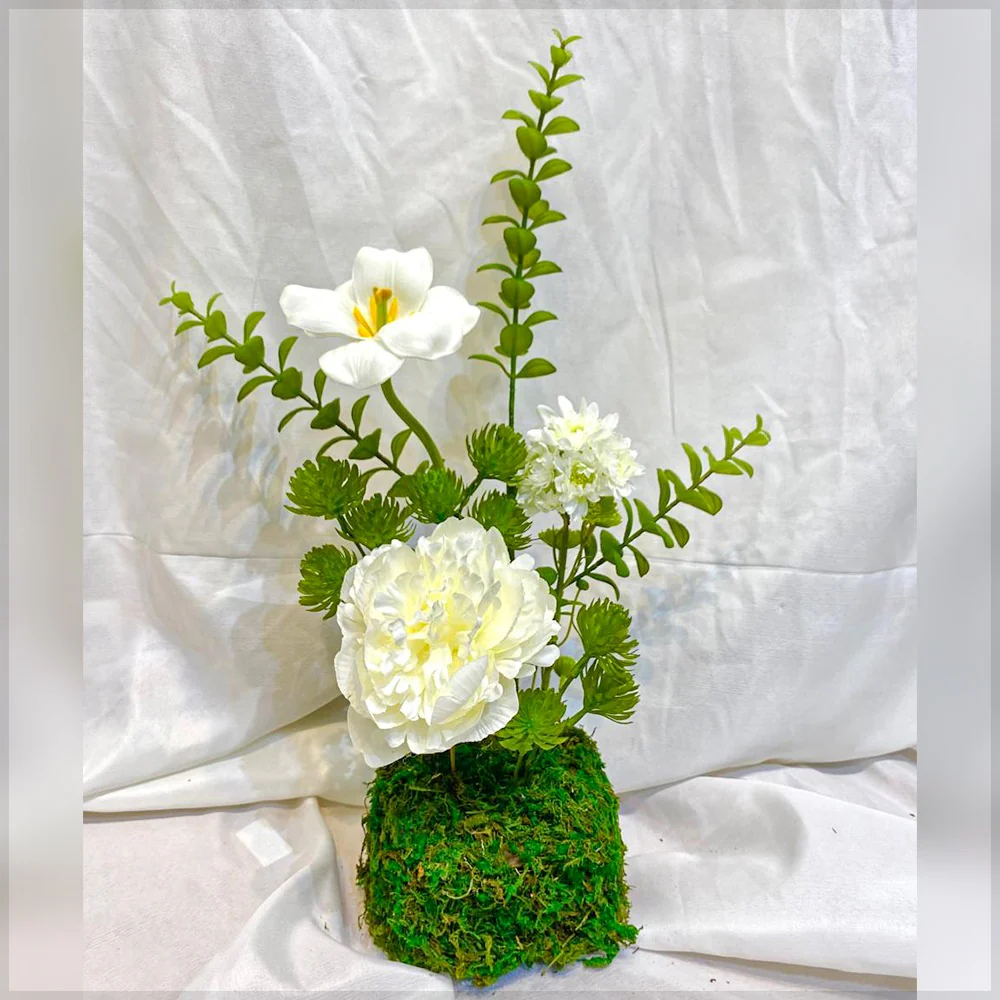 Faux Flower Arrangements in Vase for display purposes only (non-sale) - Image 7