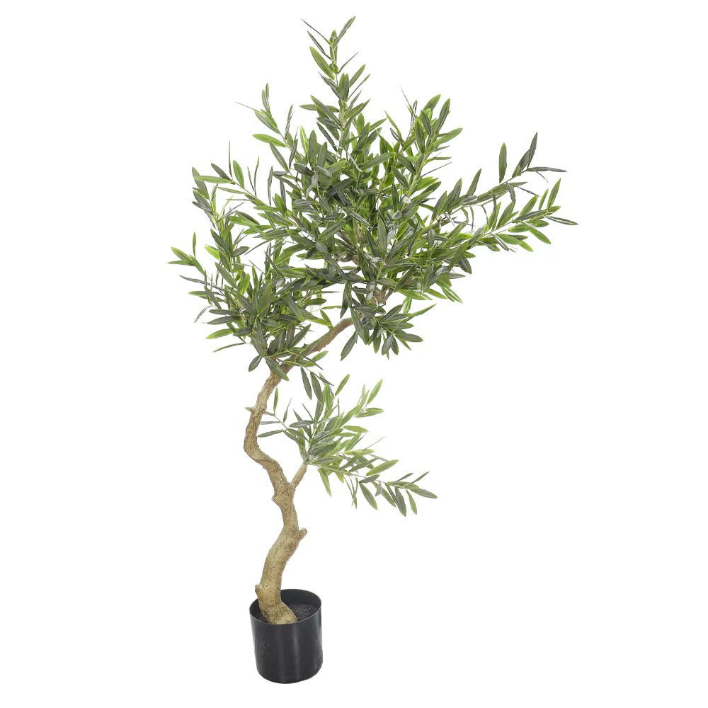Faux Olive Tree 160cm (with black nursery pot) - Image 6
