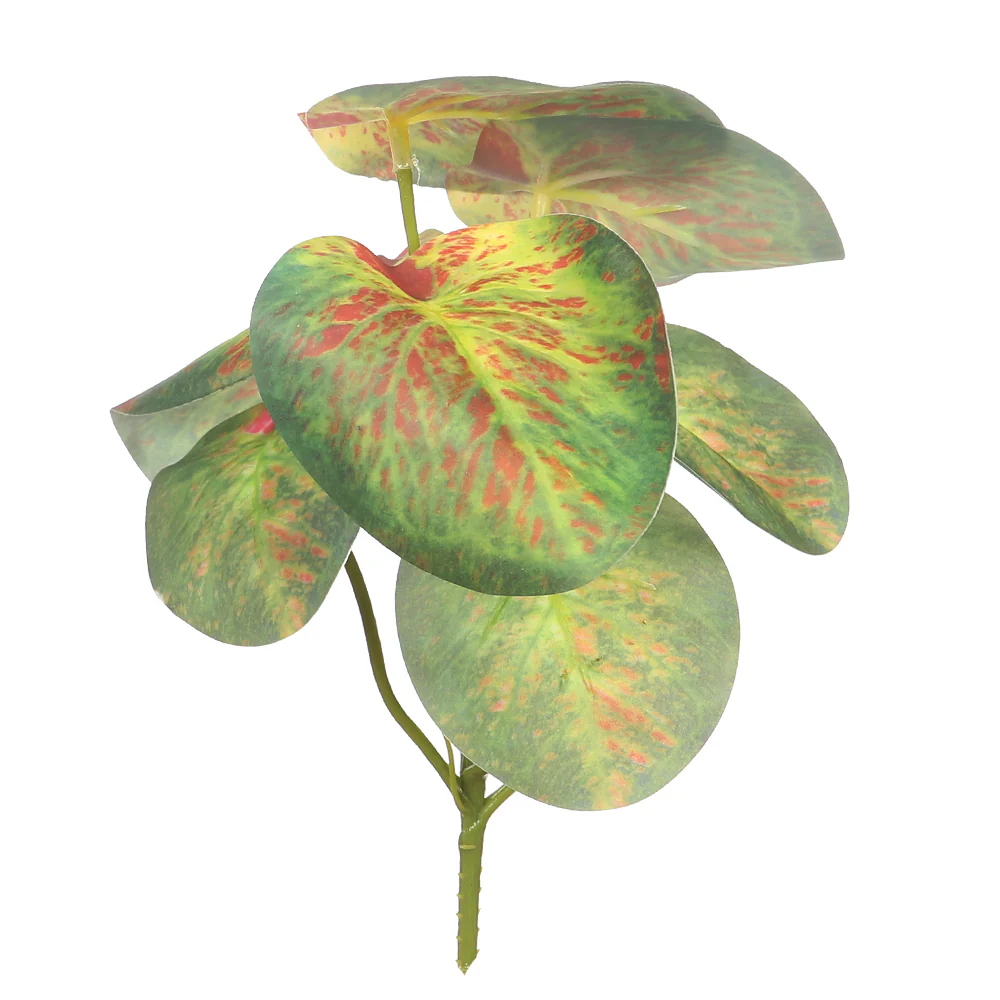 Faux Peperomia Caperata Leaves Bunch(without vase) - Image 3