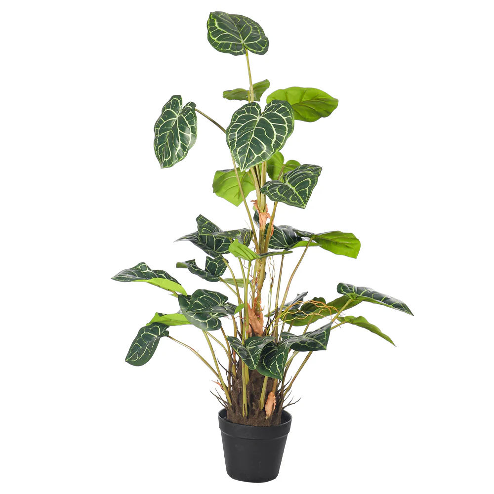 Faux Potted Caladium Plant 95cm High - Image 5