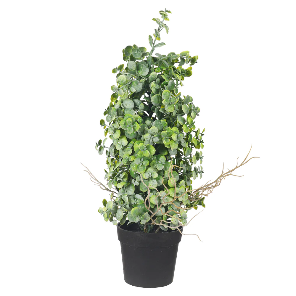 Faux Potted Eucalyptus Bonsai Plant - Image 6