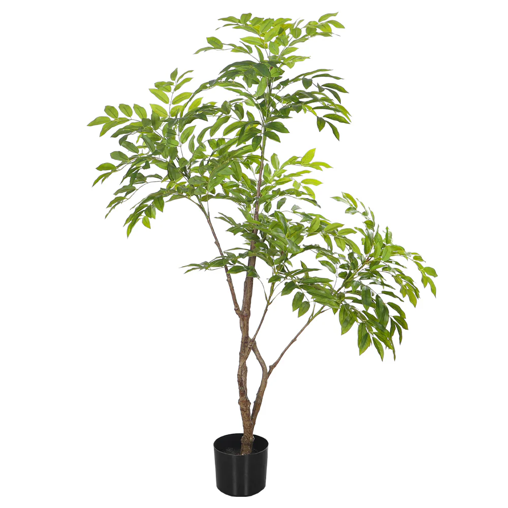 Faux Siberian Elm Plant(with black nursery pot) - Image 6