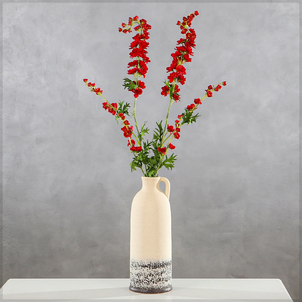 Faux Single Stem Silk Delphinium Flowers(without vase) - Image 16