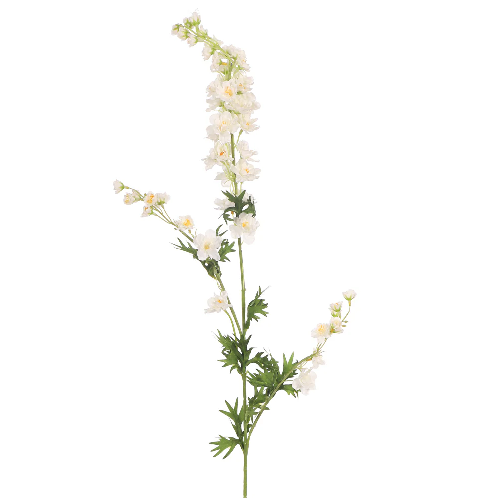 Faux Single Stem Silk Delphinium Flowers(without vase) - Image 6
