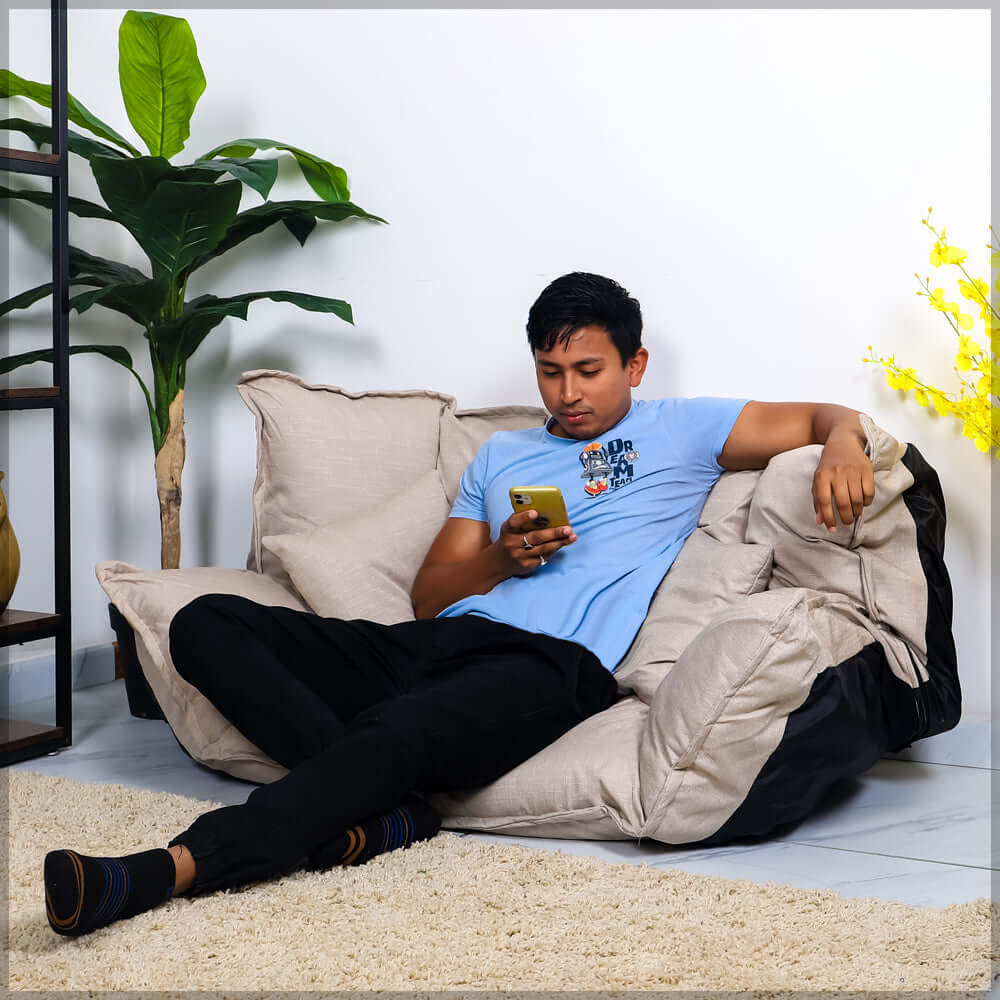 Floor Furniture Reclining Japanese Futon Lazy Sofa Bed - Image 17