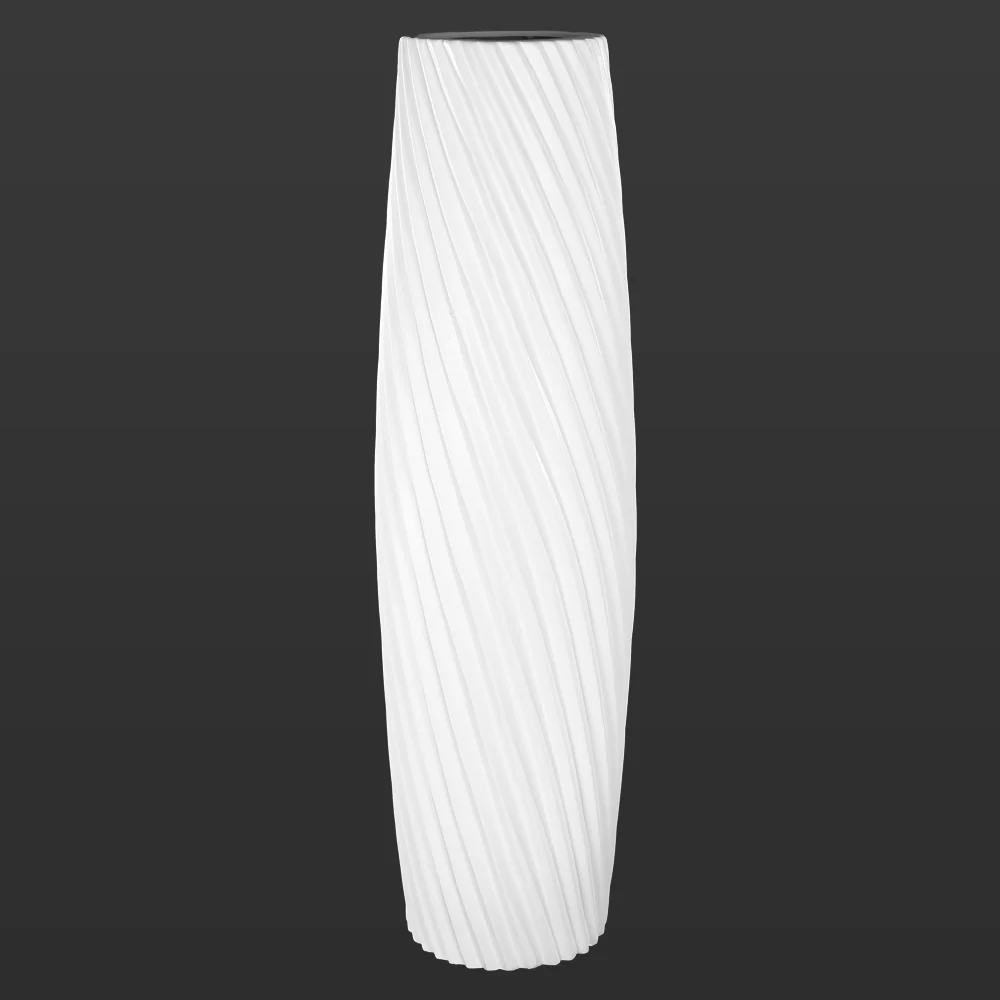 Floor Standing Diagonal Design Ceramic Vase - Image 11
