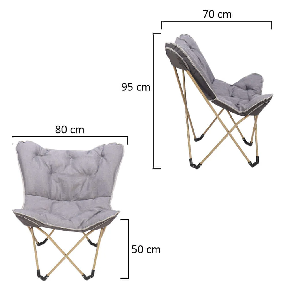 Folding Butterfly Chair for Indoor Outdoor Purposes - Image 3