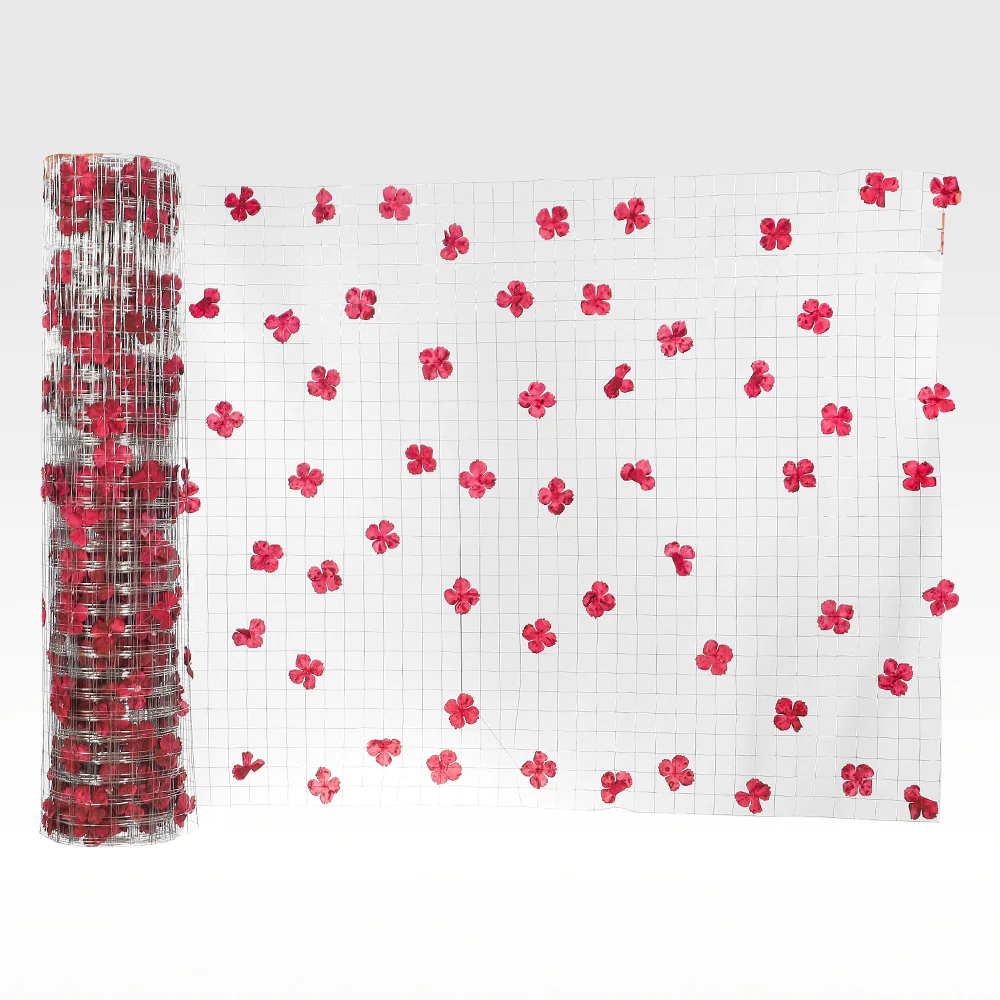 Galvanized Chicken Wire Mesh With Flower