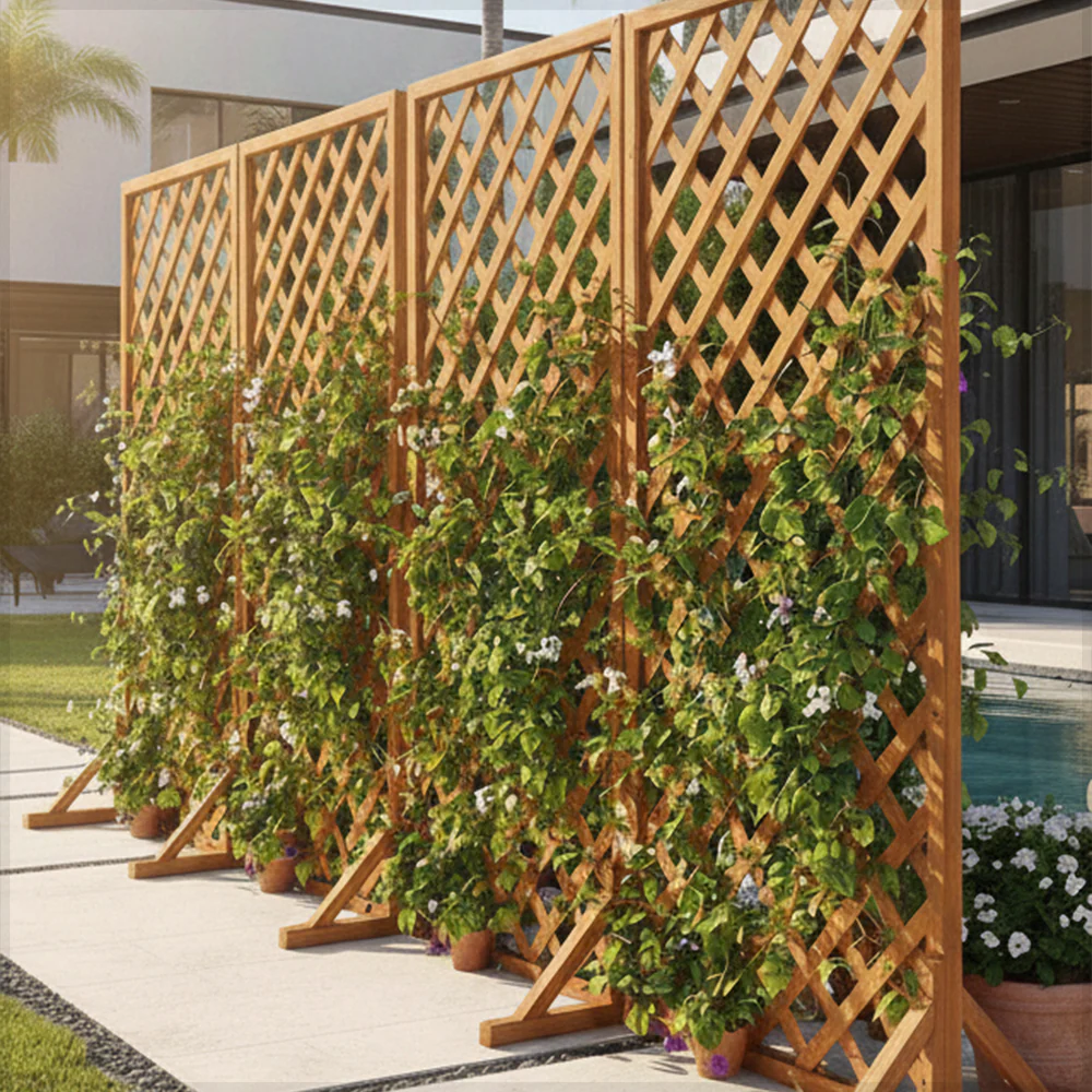 1 Piece Garden Fence for Climbing Pots & Plants(Screen Only) - Image 12