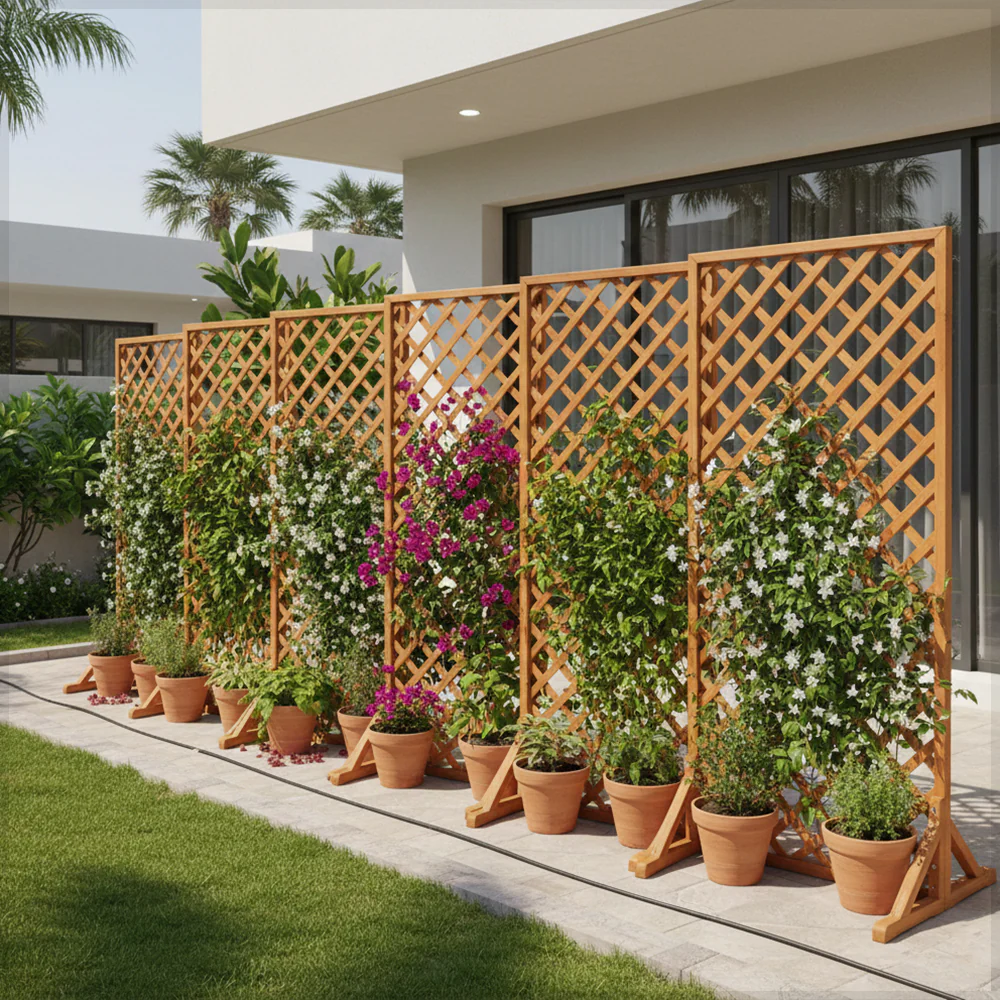 1 Piece Garden Fence for Climbing Pots & Plants(Screen Only) - Image 7