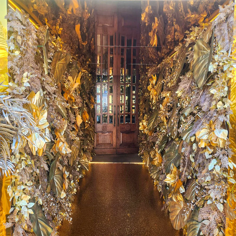 Golden Leaves and Flowers Decoration for display purposes only (non-sale) - Image 3