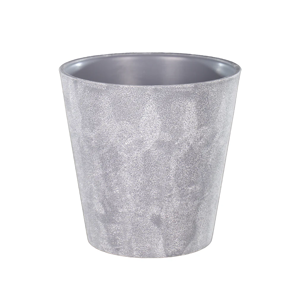 Gray Plastic Planter Pot - Image 4