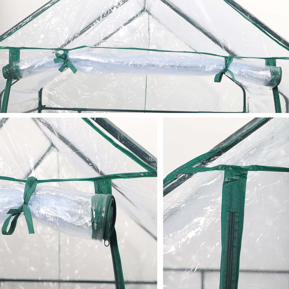 1 Piece Green house with 8 Sturdy Shelves to Grow Plants, Seedlings, Herbs, or Flowers(Plants not included) - Image 5