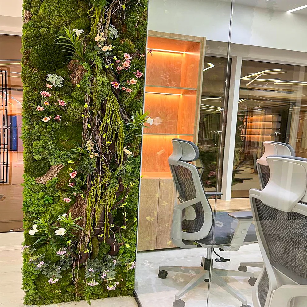 Green Wall and Hanging Leaves Decoration for display purposes only (non-sale) - Image 2