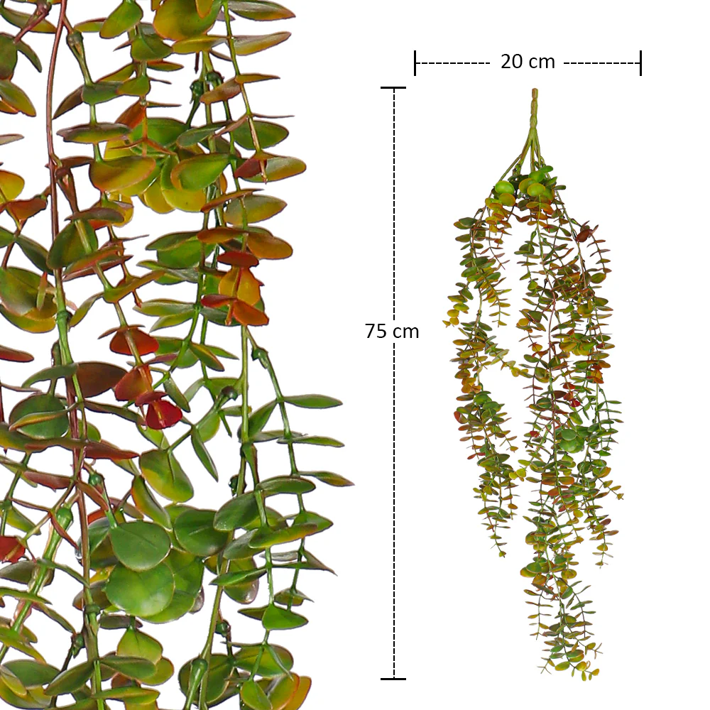 Hanging Artificial Single Bunch Plant Leaf - Image 6