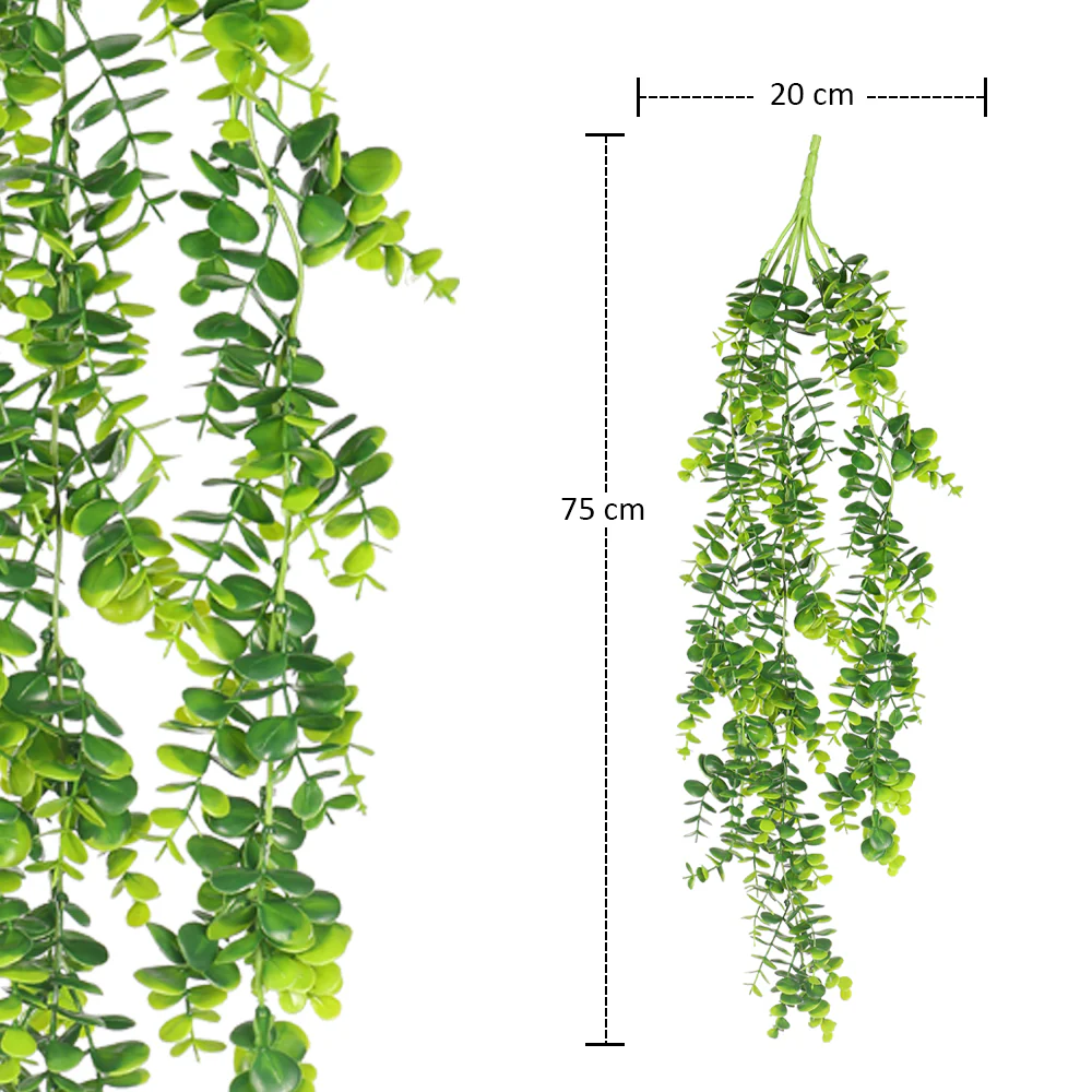 Hanging Artificial Single Bunch Plant Leaf - Image 9