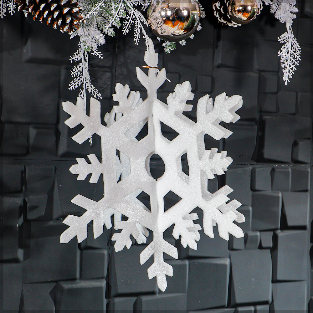 1Pack Hanging SnowFlakes for Christmas Decoration ( other decoration items not included) - Image 4