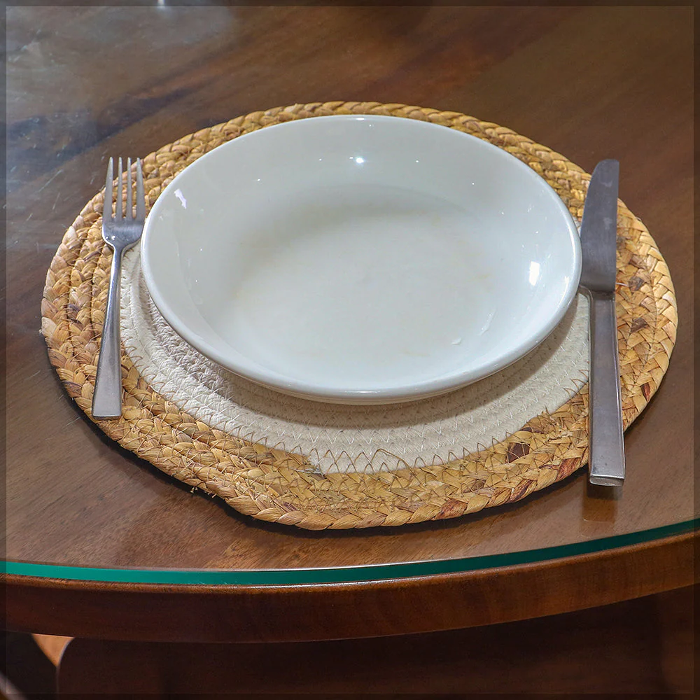 2pcs Heat Resistant Thick Rattan Chargers(without accessories) - Image 4