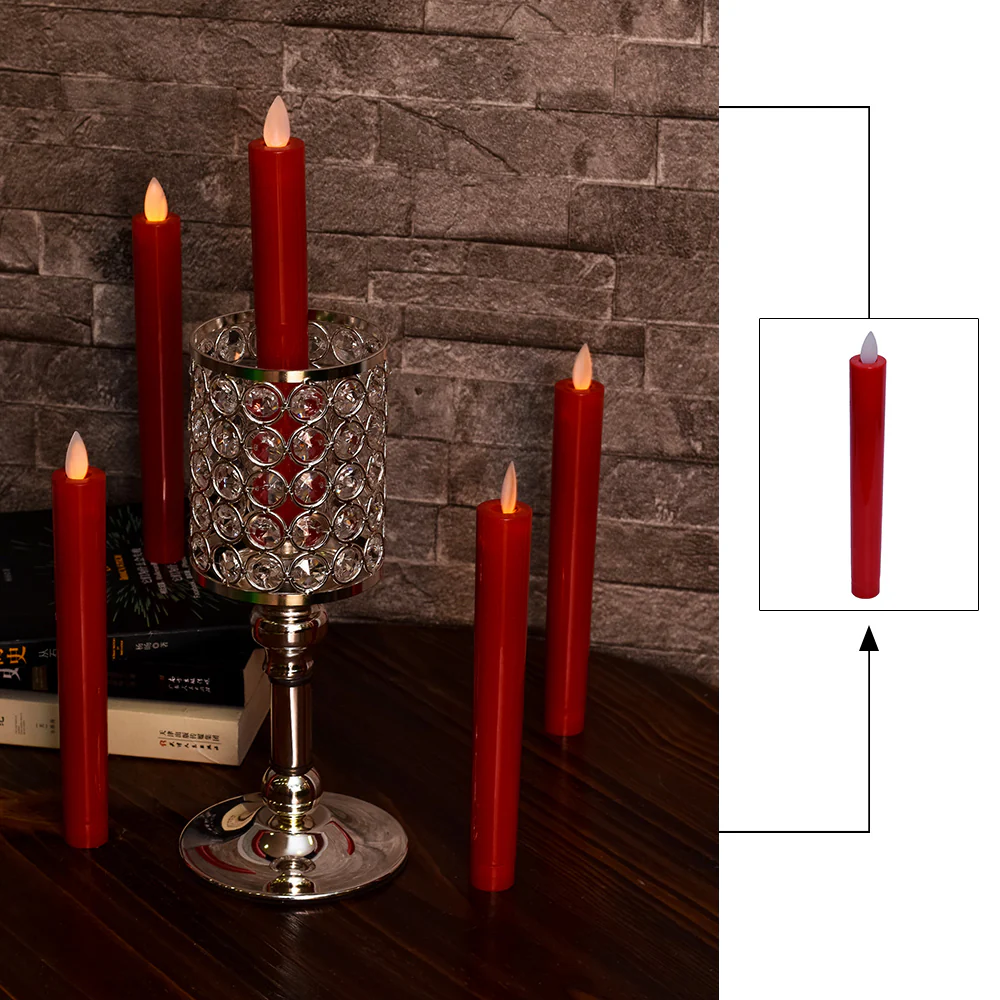 LED Tea Light Candle Red - Image 3