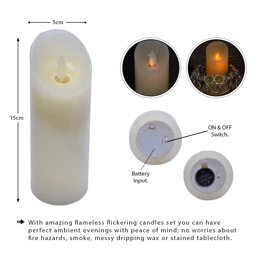 LED Tea Light Candle White - Image 2
