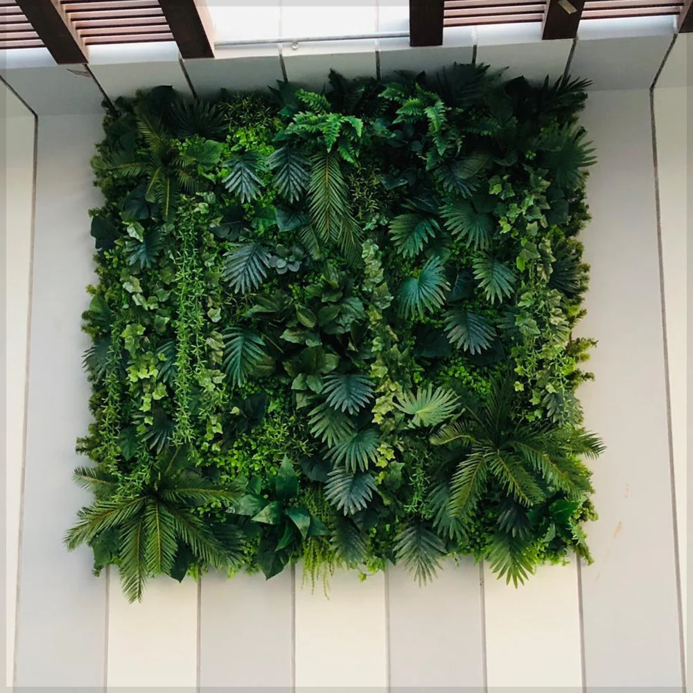 Lush Green Wall Art with Colorful Accents for display purposes only (non-sale) - Image 6