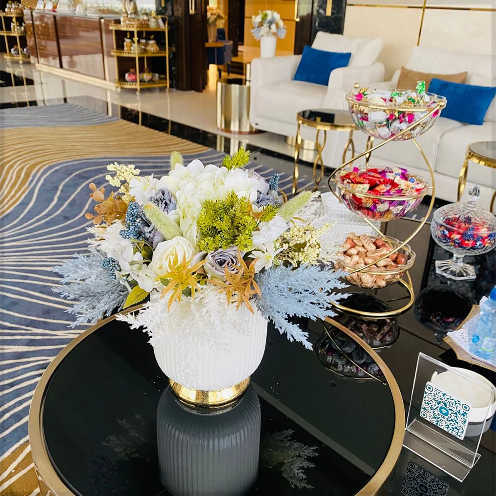 Luxurious Lounge with Elegant Floral Decor for display purposes only (non-sale) - Image 6