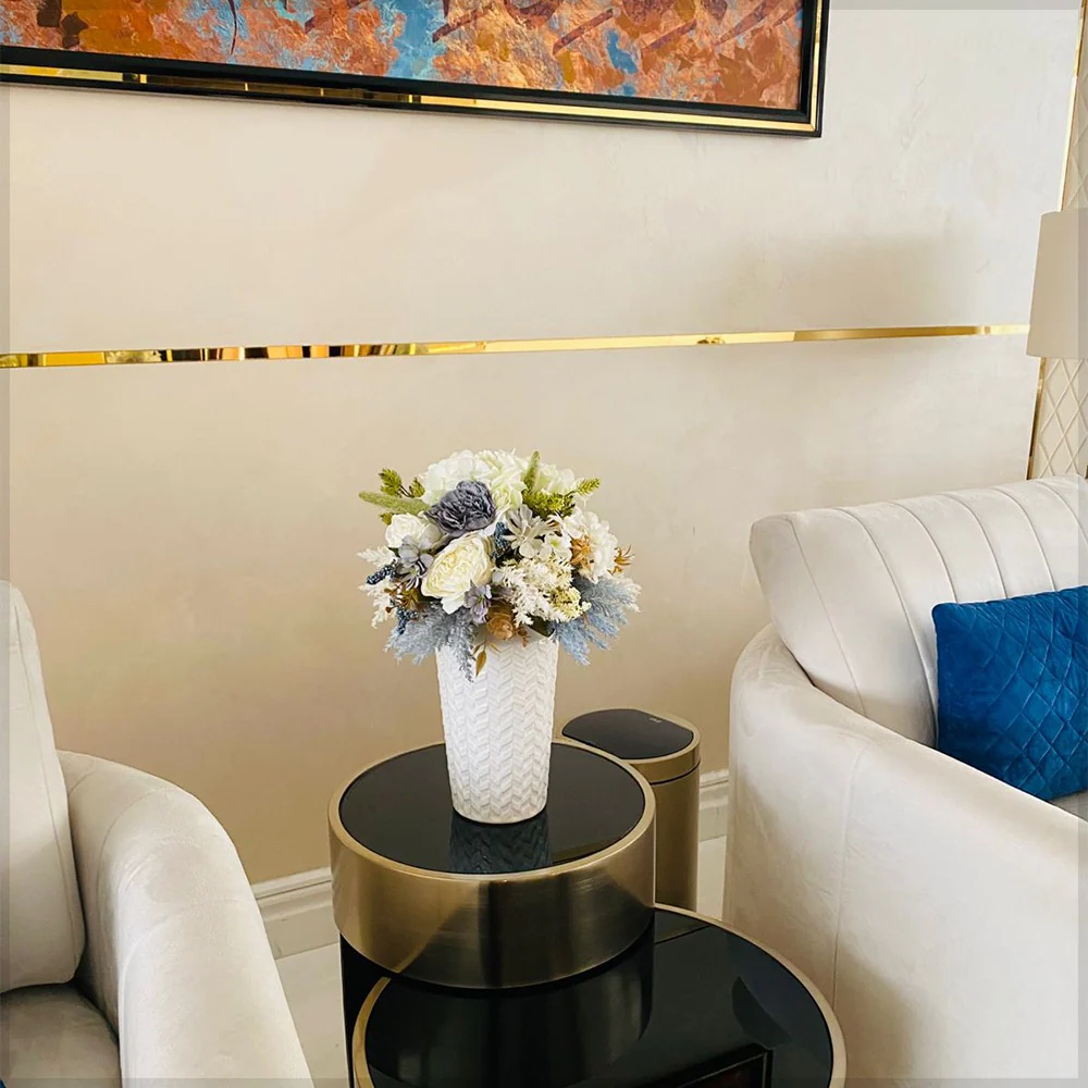 Luxurious Lounge with Elegant Floral Decor for display purposes only (non-sale) - Image 8