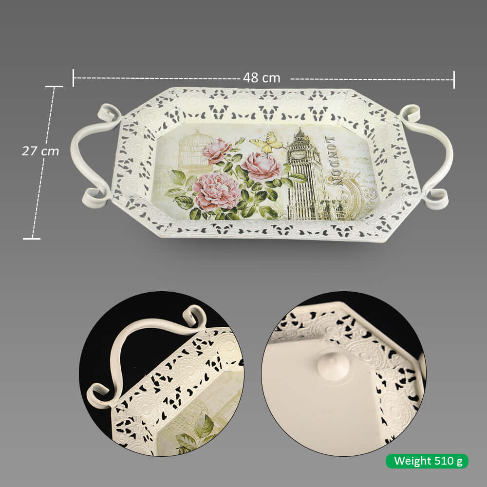 Metal Fruit / Serving Tray - Image 2