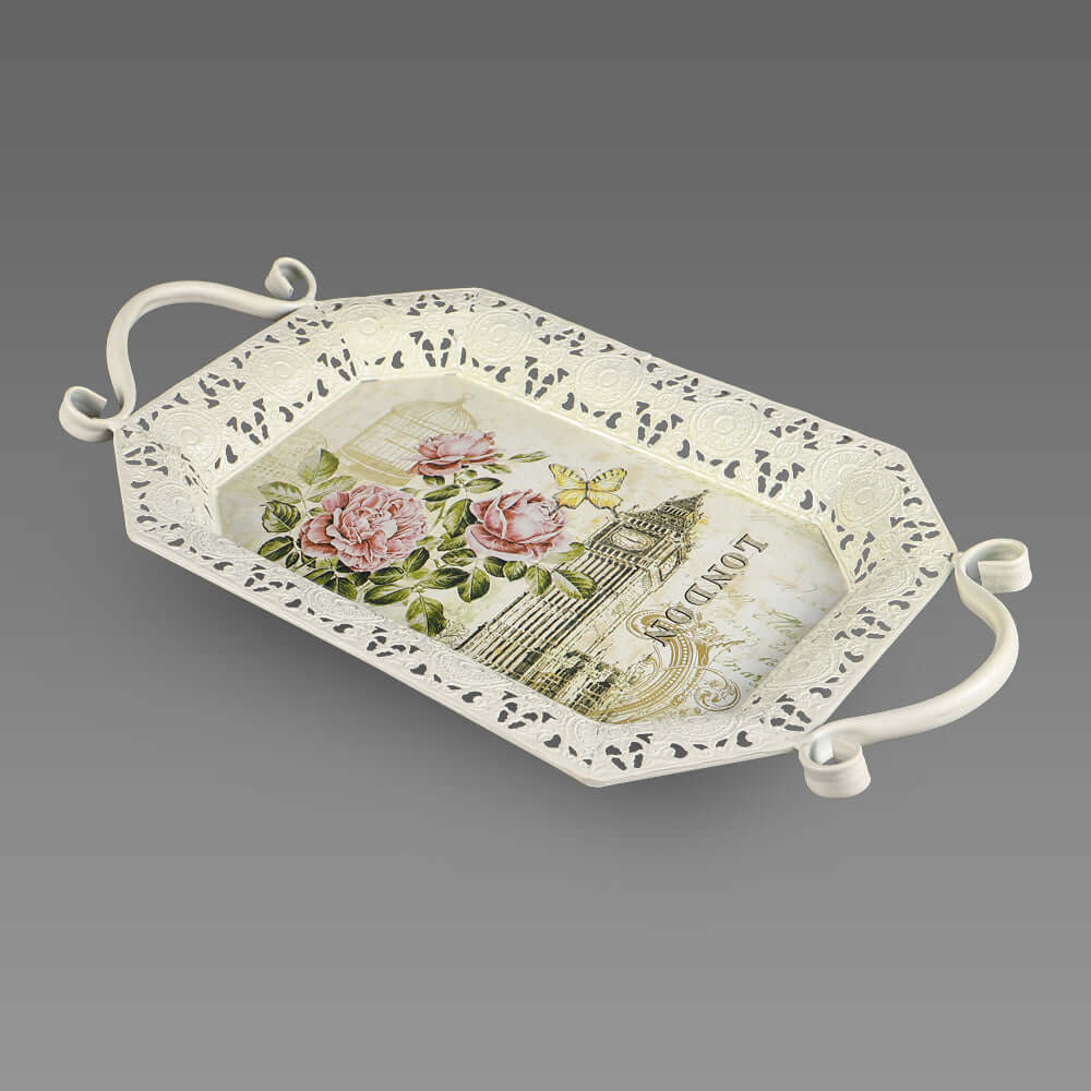 Metal Fruit / Serving Tray - Image 7