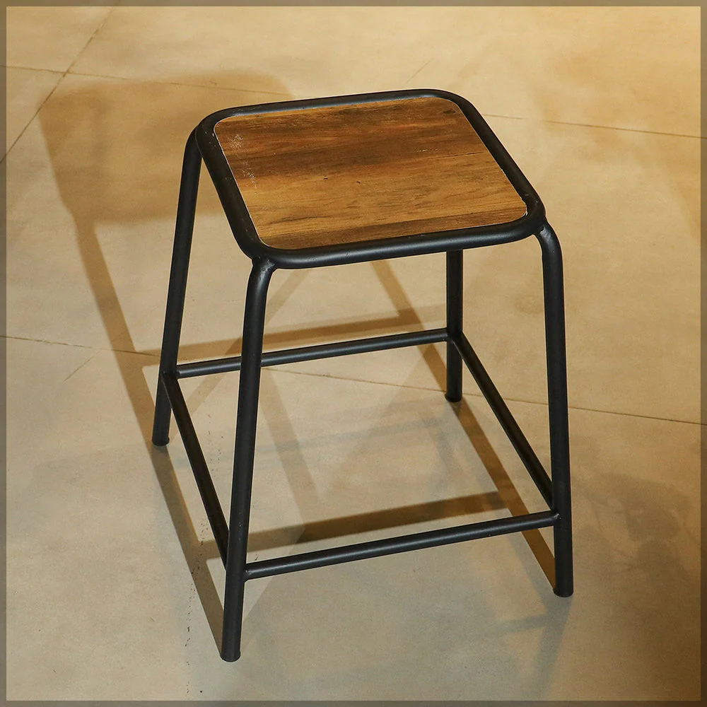 Metal Wood Stool