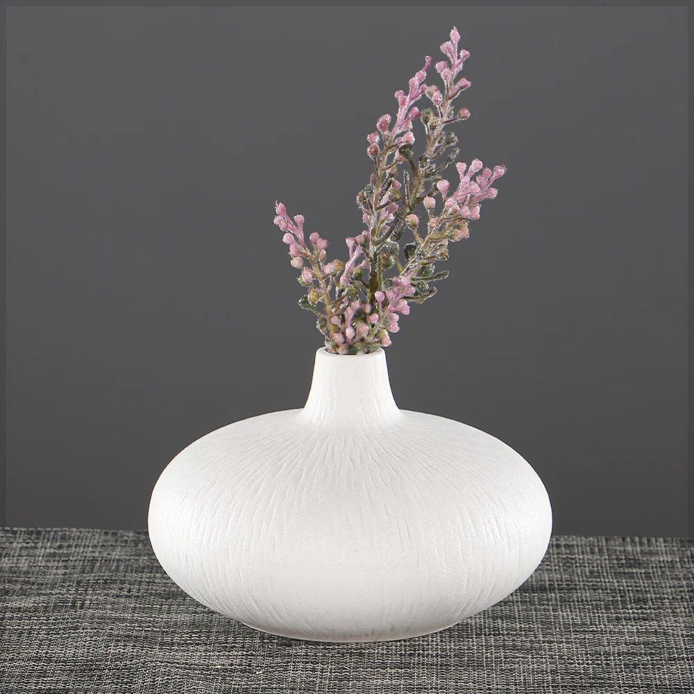 Minimalist Round Decorative Vase - Image 4