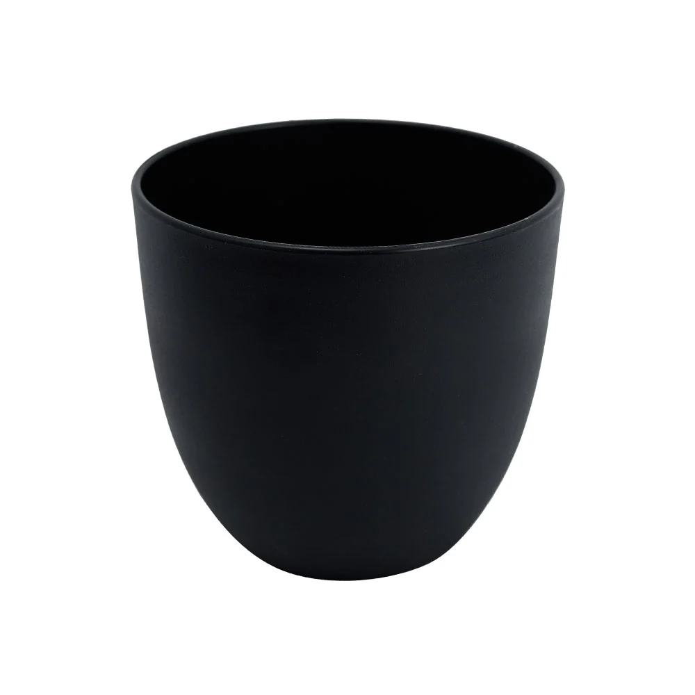 Modern Black Plastic Planters Pot