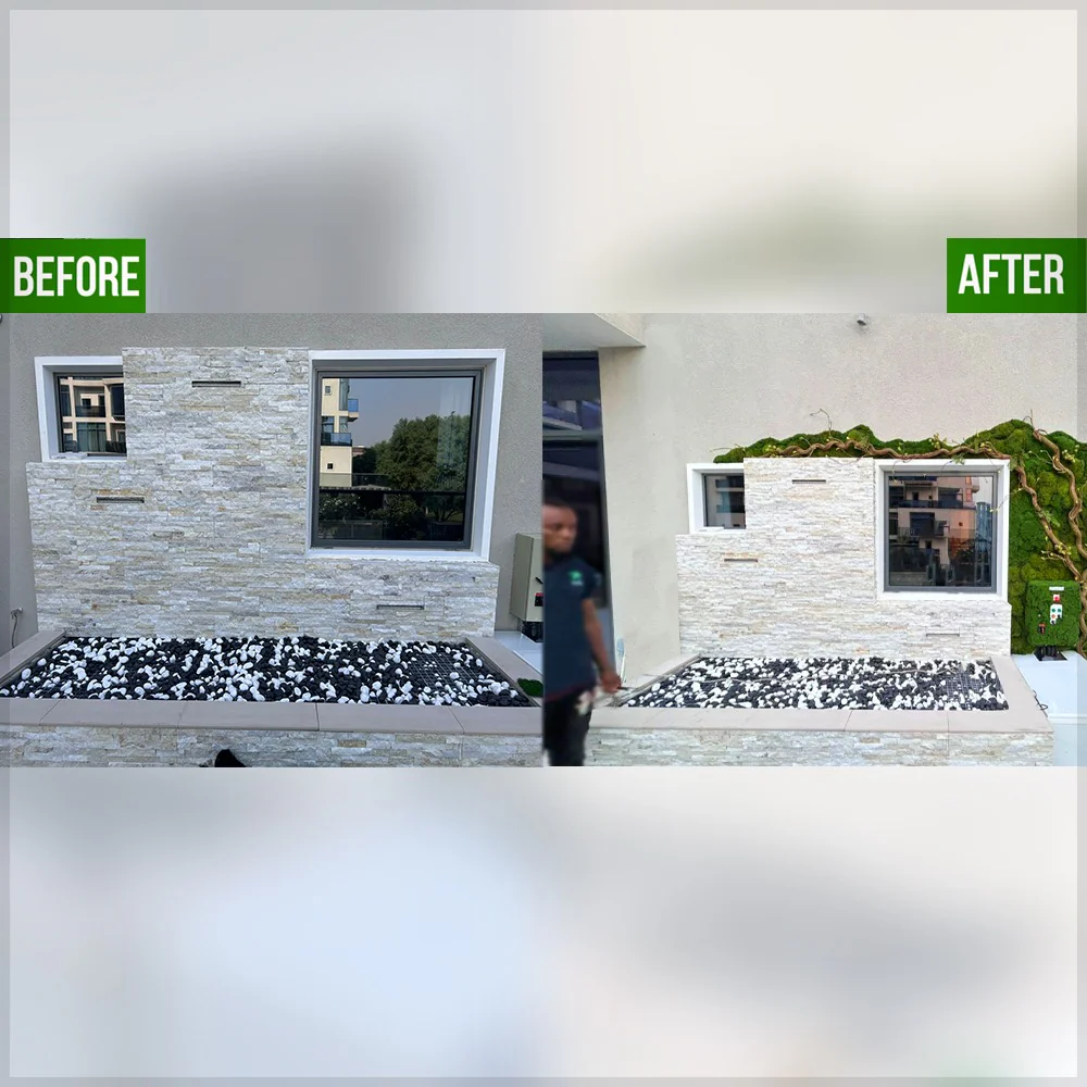 Modern Patio Water Feature with Vertical Garden for display purposes only (non-sale) - Image 3