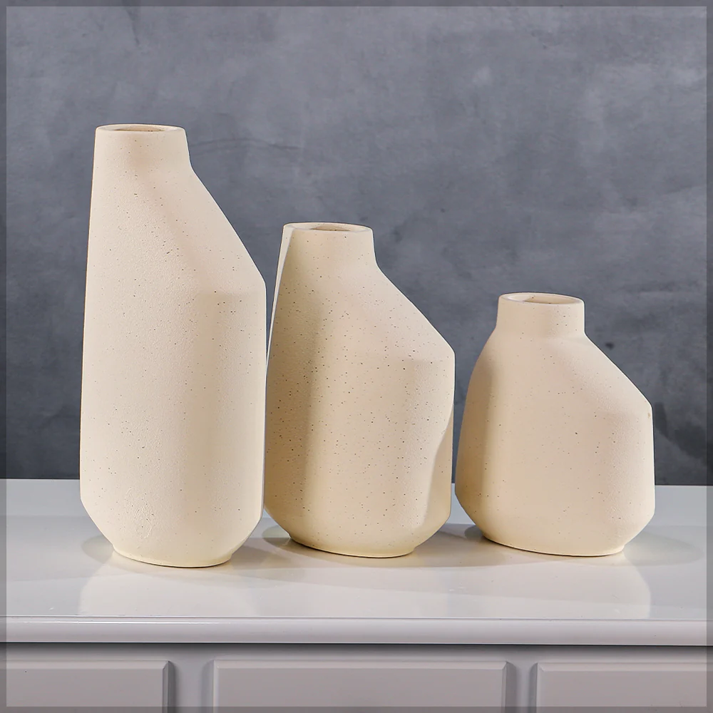 Modern Textured Ceramic Table Vase(Flower Not Included) - Image 10